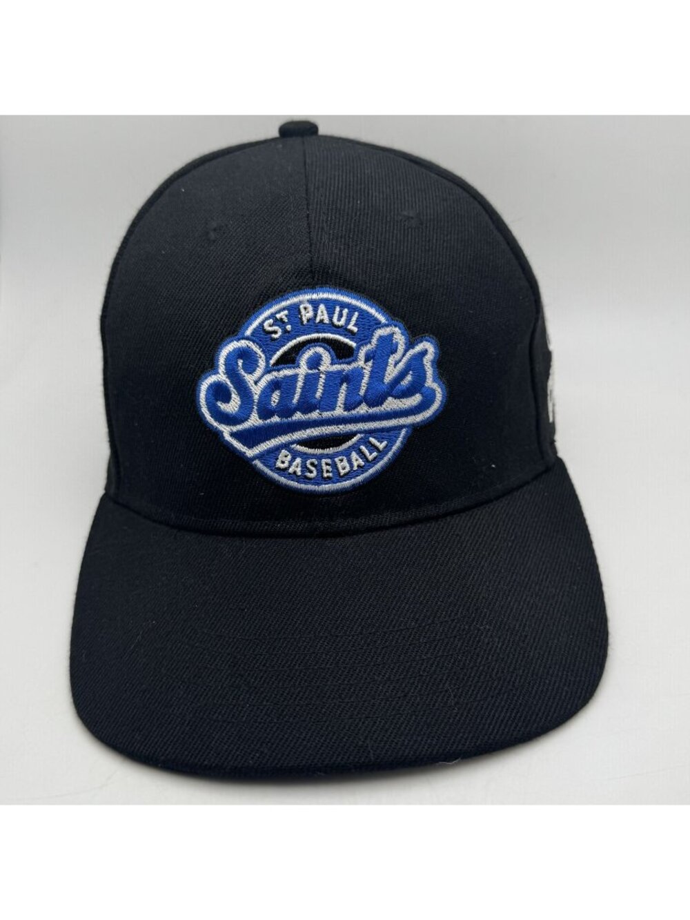 St. Paul Saints Baseball Cap Hat Black Blue White CHS Field Adjustable apg